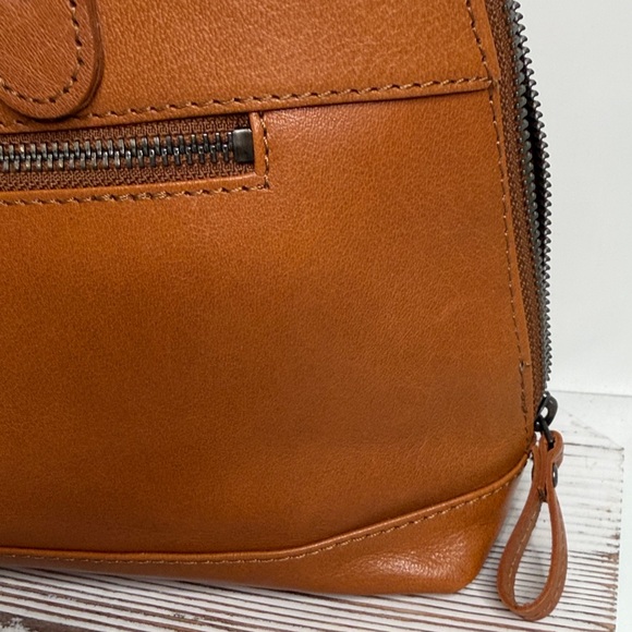 Spikes & Sparrow Brown Leather Shoulder Bag - Picture 7 of 12